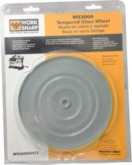 Work Sharp - 6 Inch Outside Diameter 150 mm Tempered Glass Wheel - Work Sharp 3000 Machine Compatible - USA Tool & Supply