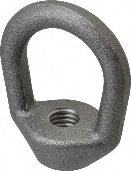 Gibraltar - 2,240 Lb Capacity, 1/2-13 Thread, Self Colored, Carbon Steel Regular Duty Lifting Eye Nut - Grade C-1030, 2-1/2" High, 1-1/4" Inside & 2" Outside Eye Diam, 2" Bell/Base Width - USA Tool & Supply