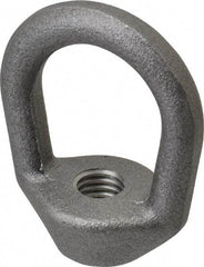 Gibraltar - 2,240 Lb Capacity, 1/2-13 Thread, Self Colored, Carbon Steel Regular Duty Lifting Eye Nut - Grade C-1030, 2-1/2" High, 1-1/4" Inside & 2" Outside Eye Diam, 2" Bell/Base Width - USA Tool & Supply