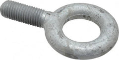 Gibraltar - 6,000 Lb Capacity, Forged Steel, 3/4-10 Thread, Fixed Lifting Eye Bolt - Fully Threaded, 2" Shank, 2" Thread Length, No Shoulder - USA Tool & Supply