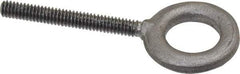 Gibraltar - 500 Lb Capacity, Forged Steel, 1/4-20 Thread, Fixed Lifting Eye Bolt - Fully Threaded, 2" Shank, 2" Thread Length, No Shoulder - USA Tool & Supply