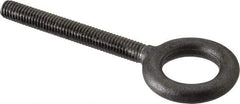 Gibraltar - 1,400 Lb Capacity, Forged Steel, 3/8-16 Thread, Fixed Lifting Eye Bolt - Fully Threaded, 3" Shank, 3" Thread Length, No Shoulder - USA Tool & Supply