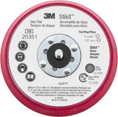 3M - 5" Diam Adhesive/PSA Disc Backing Pad - Firm Density, 12,000 RPM - USA Tool & Supply