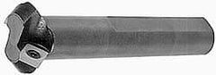 Cutting Tool Technologies - 45° Lead Angle, 2" Max Cut Diam, 1.37" Min Cut Diam, 0.31" Max Depth of Cut, Indexable Chamfer and Angle End Mill - 3 Inserts, SPEH 432 Insert Style, 4" Overall Length, Through Coolant, Straight Shank - USA Tool & Supply