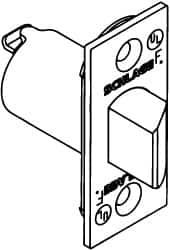 Schlage - 2-3/4 Inch Long x 2-1/2 Inch Wide, Springlatch - USA Tool & Supply