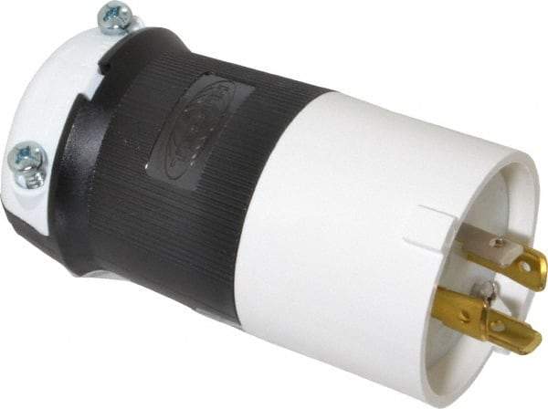 Hubbell Wiring Device-Kellems - 125/250 VAC, 20 Amp, L14-20P Configuration, Industrial Grade, Self Grounding Plug - 1 Phase, 3 Poles, IP20, 0.35 to 1.15 Inch Cord Diameter - USA Tool & Supply