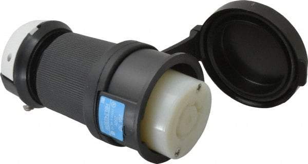 Hubbell Wiring Device-Kellems - 250 VAC, 20 Amp, L15-20R Configuration, Industrial Grade, Self Grounding Connector - 3 Phase, 3 Poles, IP66, 0.35 to 1.15 Inch Cord Diameter - USA Tool & Supply