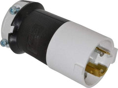 Hubbell Wiring Device-Kellems - 250 VAC, 30 Amp, L6-30P Configuration, Industrial Grade, Self Grounding Plug - 1 Phase, 2 Poles, IP20, 0.36 to 0.93 Inch Cord Diameter - USA Tool & Supply