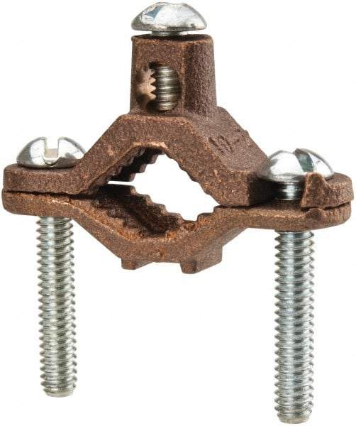 Thomas & Betts - 2 (Strand); 10 (Solid) AWG Compatible Grounding Clamp - USA Tool & Supply