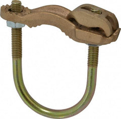 Thomas & Betts - 4 to 4/0 AWG Compatible U-bolt Rod Clamp - Bronze, CSA Certified, UL File E3060, UL Listed - USA Tool & Supply