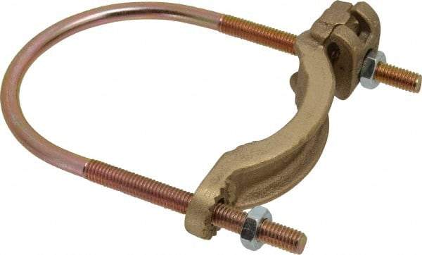 Thomas & Betts - 4 to 4/0 AWG Compatible U-bolt Rod Clamp - Bronze, CSA Certified, UL File E3060, UL Listed - USA Tool & Supply