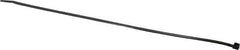 Thomas & Betts - 11-1/2" Long Black Nylon Standard Cable Tie - 40 Lb Tensile Strength, 1.13mm Thick, 1-3/4" Max Bundle Diam - USA Tool & Supply