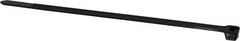 Thomas & Betts - 8" Long Black Nylon Standard Cable Tie - 120 Lb Tensile Strength, 1.91mm Thick, 2" Max Bundle Diam - USA Tool & Supply