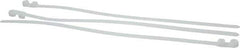 Thomas & Betts - 14.2" Long Natural (Color) Nylon Standard Cable Tie - 120 Lb Tensile Strength, 1.91mm Thick, 4" Max Bundle Diam - USA Tool & Supply