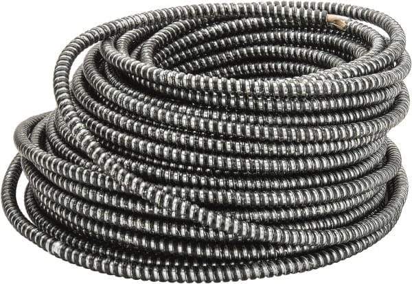 AFC CABLE - THHN, 10 AWG, 30 Amp, 125' Long, Solid Core, 2 Strand Building Wire - Black, Thermoplastic Insulation - USA Tool & Supply