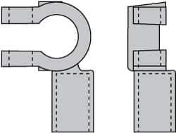 Noco - Automotive Battery 4/0 Left Elbow Terminal - Positive Polarity - USA Tool & Supply