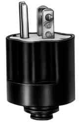 Leviton - 250 VAC, 20 Amp, 6-20R NEMA, Straight, Self Grounding, Commercial Grade Connector - 2 Pole, 3 Wire, 3 Phase, PVC, Steel, Silver - USA Tool & Supply