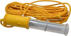 Made in USA - 13 Watt, Electric, Fluorescent Portable Handheld Work Light - 50' Cord - USA Tool & Supply