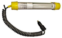 Made in USA - 12 Volt, 13 Watt, Black Fluorescent Work Lights - 1 Amps, 18/2 Wire Gage, PL/13 Special Lamp - USA Tool & Supply