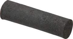 Made in USA - 1/4" Max Diam x 7/8" Long, Cylinder, Rubberized Point - Medium Grade, Silicon Carbide, 1/16" Arbor Hole, Unmounted - USA Tool & Supply