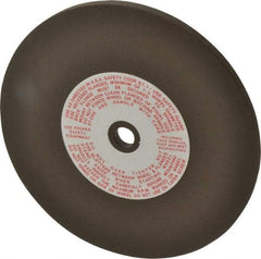 Made in USA - 6" Diam x 1/2" Hole x 1/4" Thick, 80 Grit Surface Grinding Wheel - Aluminum Oxide/Silicon Carbide Blend, Medium Grade, 3,600 Max RPM - USA Tool & Supply