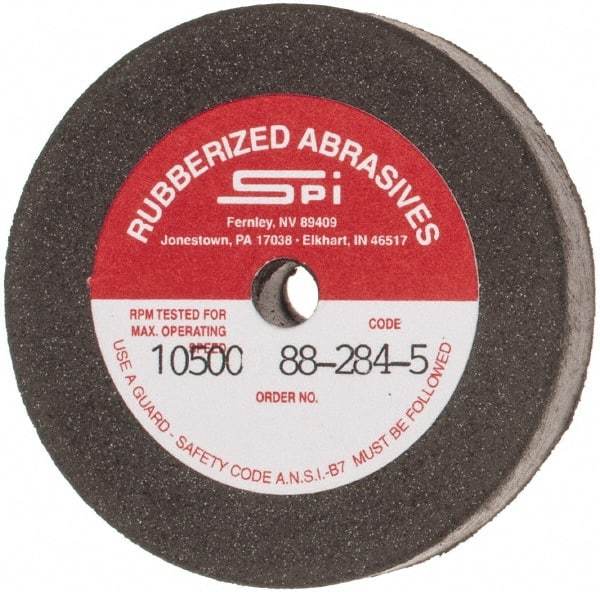 Made in USA - 2" Diam x 1/4" Hole x 3/8" Thick, 80 Grit Surface Grinding Wheel - Aluminum Oxide/Silicon Carbide Blend, Medium Grade, 10,500 Max RPM - USA Tool & Supply