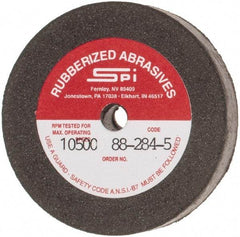 Made in USA - 2" Diam x 1/4" Hole x 3/8" Thick, 80 Grit Surface Grinding Wheel - Aluminum Oxide/Silicon Carbide Blend, Medium Grade, 10,500 Max RPM - USA Tool & Supply