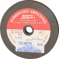 Made in USA - 4" Diam x 1/2" Hole x 3/8" Thick, 80 Grit Surface Grinding Wheel - Aluminum Oxide/Silicon Carbide Blend, Medium Grade, 5,250 Max RPM - USA Tool & Supply