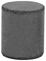 Made in USA - 1" Max Diam x 1-1/2" Long, Cylinder, Rubberized Point - Fine Grade, Silicon Carbide, 1/4" Arbor Hole, Unmounted - USA Tool & Supply