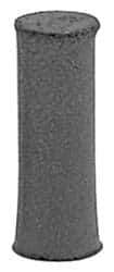 Made in USA - 1/4" Max Diam x 7/8" Long, Cylinder, Rubberized Point - Coarse Grade, Silicon Carbide, 1/16" Arbor Hole, Unmounted - USA Tool & Supply