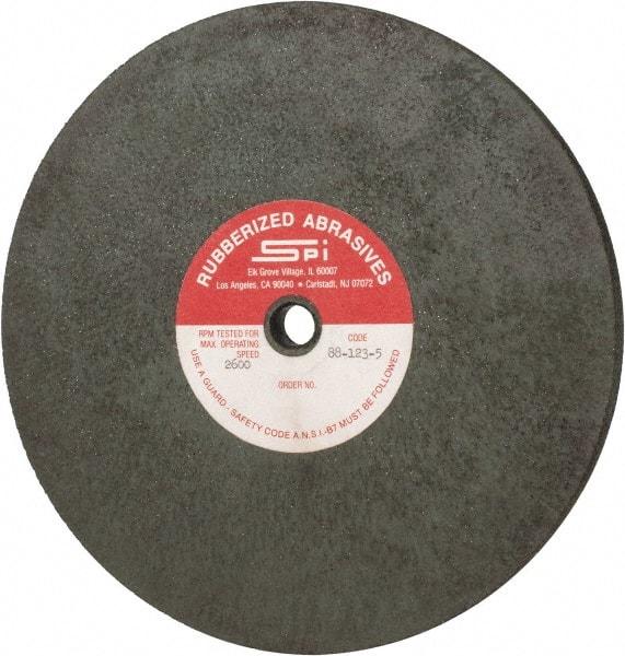 Made in USA - 8" Diam x 1/2" Hole x 3/8" Thick, 46 Grit Surface Grinding Wheel - Aluminum Oxide/Silicon Carbide Blend, Coarse Grade, 2,600 Max RPM - USA Tool & Supply
