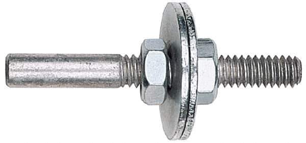 Made in USA - 1/4" Shank Rubberized Abrasive Point Mandrel - 1/4" Hole Compatibility, for Small Wheels - USA Tool & Supply