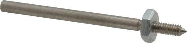 Made in USA - 1/8" Shank Rubberized Abrasive Point Mandrel - 1/8" Hole Compatibility, for Points - USA Tool & Supply