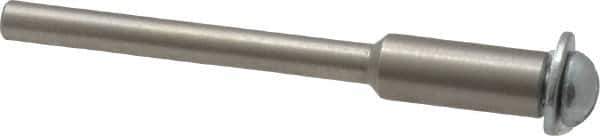 Made in USA - 1/8" Shank Rubberized Abrasive Point Mandrel - 1/8" Hole Compatibility, for Small Wheels - USA Tool & Supply