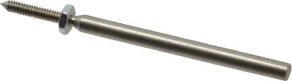 Made in USA - 1/8" Shank Rubberized Abrasive Point Mandrel - 1/16" Hole Compatibility, for Points - USA Tool & Supply
