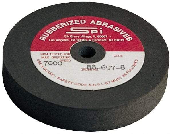 Made in USA - 4" Diam x 1/2" Hole x 1/2" Thick, 120 Grit Surface Grinding Wheel - Aluminum Oxide/Silicon Carbide Blend, Fine Grade, 5,250 Max RPM - USA Tool & Supply