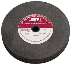 Made in USA - 6" Diam x 1/2" Hole x 1" Thick, 46 Grit Surface Grinding Wheel - Aluminum Oxide/Silicon Carbide Blend, Coarse Grade, 3,600 Max RPM - USA Tool & Supply