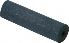 Made in USA - 1/4" Max Diam x 7/8" Long, Cylinder, Rubberized Point - Very Fine Grade, Silicon Carbide, 1/16" Arbor Hole, Unmounted - USA Tool & Supply