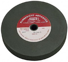 Made in USA - 6" Diam x 1/2" Hole x 3/8" Thick, 240 Grit Surface Grinding Wheel - Aluminum Oxide/Silicon Carbide Blend, Very Fine Grade, 3,600 Max RPM - USA Tool & Supply