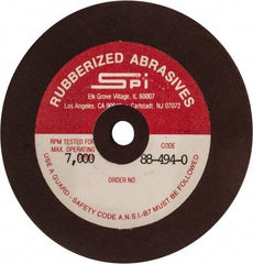 Made in USA - 3" Diam x 1/4" Hole x 1/8" Thick, 120 Grit Surface Grinding Wheel - Aluminum Oxide/Silicon Carbide Blend, Fine Grade, 7,000 Max RPM - USA Tool & Supply