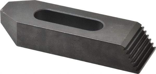 Gibraltar - M12mm Stud, Steel, Plain Strap Clamp - 33mm Travel, 102mm OAL x 32mm Wide x 16mm High, Black Oxide Finish, Tapered Nose - USA Tool & Supply