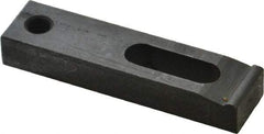 Gibraltar - 1/4" Stud, Medium Carbon Steel, Strap Clamp - 1/2" Travel, 2-1/2" OAL x 5/8" Wide x 3/8" High, Black Oxide Finish, Radius Nose - USA Tool & Supply