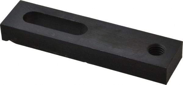 Gibraltar - 1/2" Stud, Medium Carbon Steel, Strap Clamp - 1-1/2" Travel, 5" OAL x 1-1/4" Wide x 5/8" High, Black Oxide Finish, Radius Nose - USA Tool & Supply