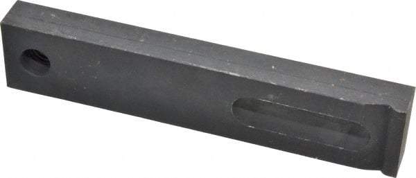 Gibraltar - 1/2" Stud, Medium Carbon Steel, Strap Clamp - 1-1/2" Travel, 6" OAL x 1-1/4" Wide x 5/8" High, Black Oxide Finish, Radius Nose - USA Tool & Supply