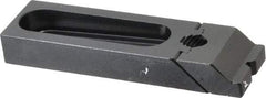 Gibraltar - 5-3/16" OAL x 1-1/2" Overall Width, Low Grip Nose, Steel Manual Edge Clamp - Black Oxide Coating, 3/4" High, 1/2" Socket Cap Screw Slot, 2-1/2" Travel - USA Tool & Supply