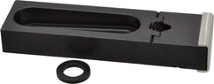 Gibraltar - 5-3/16" OAL x 1-1/2" Overall Width, Standard Grip Nose, Steel Manual Edge Clamp - Black Oxide Coating, 3/4" High, 1/2" Socket Cap Screw Slot, 2-1/2" Travel - USA Tool & Supply