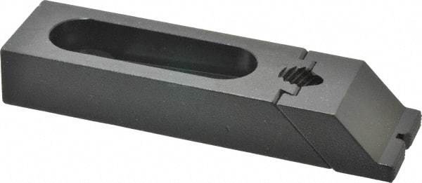 Gibraltar - 5-5/16" OAL x 1-1/2" Overall Width, Low Grip Nose, Steel Manual Edge Clamp - Black Oxide Coating, 7/8" High, 1/2" Socket Cap Screw Slot, 2" Travel - USA Tool & Supply