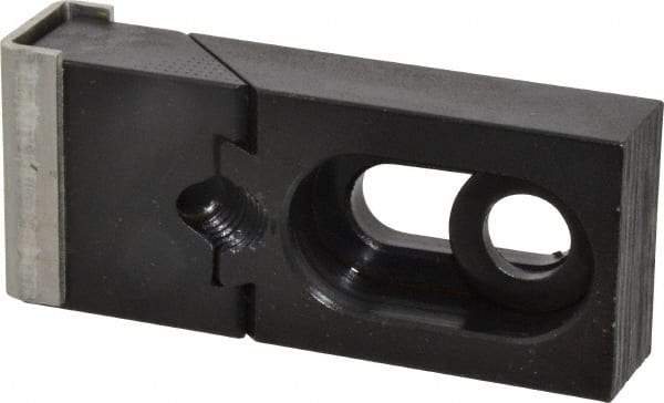 Gibraltar - 2-3/4" OAL x 1-1/4" Overall Width, Standard Grip Nose, Steel Manual Edge Clamp - Black Oxide Coating, 5/8" High, 3/8" Socket Cap Screw Slot, 11/16" Travel - USA Tool & Supply