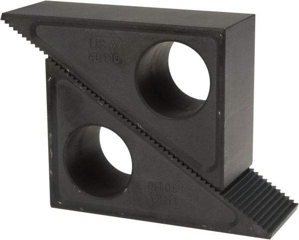 Gibraltar - 2 Piece, 3-1/2 to 9" Height Adjustment, Steel Step Block - 1/16" Step Depth, 1/8" Step Elevation, 2" Width, 5-21/64" Base Depth, 3-7/16" Height - USA Tool & Supply