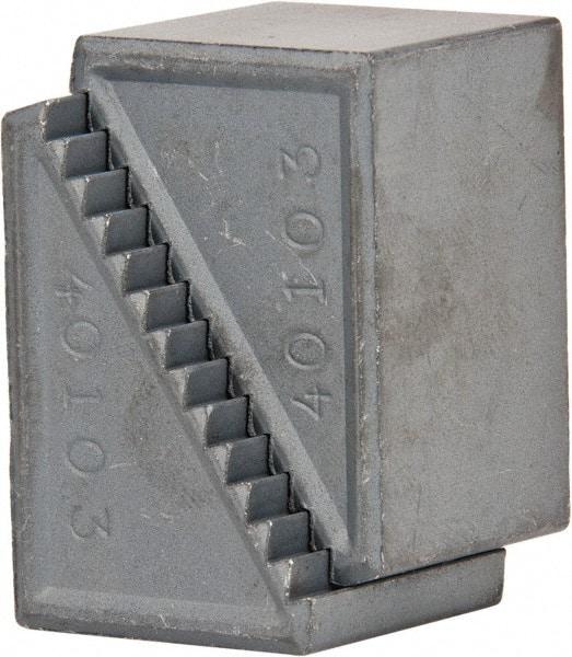 Gibraltar - 2 Piece, 29 to 64mm Height Adjustment, Steel Step Block - 1/16" Step Depth, 1/8" Step Elevation, 25mm Width, 1-39/64" Base Depth, 1-1/16" Height - USA Tool & Supply